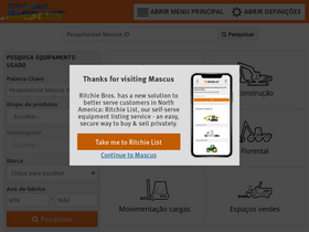 'mascus.pt' screenshot