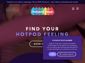 'hotpodyoga.com' screenshot