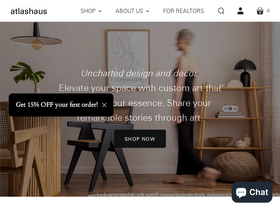 atlashaus.com homepage screenshot