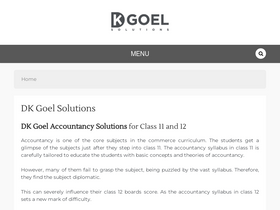 'dkgoelsolutions.com' screenshot