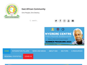 'eac.int' screenshot