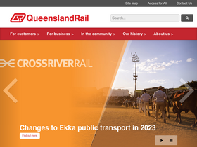 'queenslandrail.com.au' screenshot