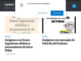 'saberimagenes.com' screenshot