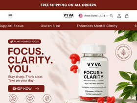 vyvanutrition.com homepage screenshot
