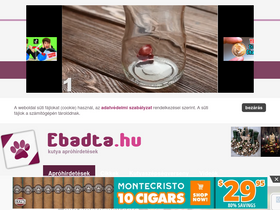 'ebadta.hu' screenshot