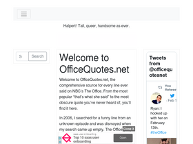 'officequotes.net' screenshot