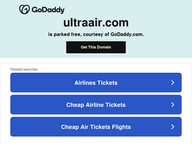 'ultraair.com' screenshot