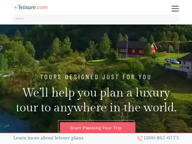 'leisure.com' screenshot
