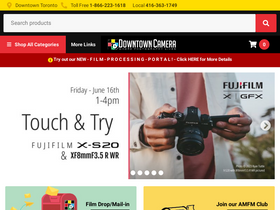'downtowncamera.com' screenshot