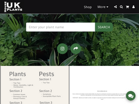 'ukhouseplants.com' screenshot
