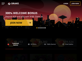 'drakecasino.eu' screenshot