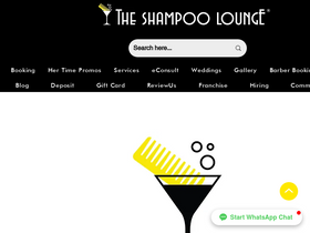 'shampoolounge.com' screenshot