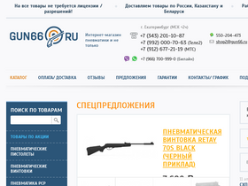 'gun66.ru' screenshot