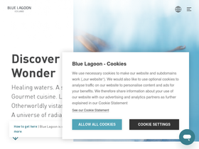 'bluelagoon.com' screenshot