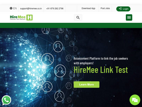 'hiremee.co.in' screenshot