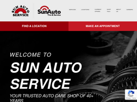 'sunautoservice.com' screenshot