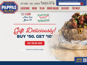 'pappasbbq.com' screenshot
