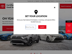 'toyotacertified.com' screenshot