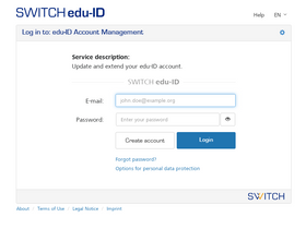 'eduid.ch' screenshot