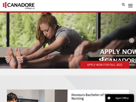'canadorecollege.ca' screenshot