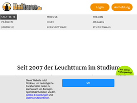 'uniturm.de' screenshot