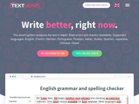 'textgears.com' screenshot