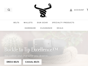 'bullhidebelts.com' screenshot