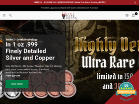 ultrararecoins.co homepage screenshot