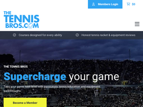 'thetennisbros.com' screenshot