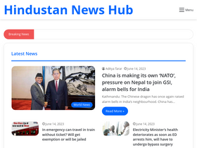 'hindustannewshub.com' screenshot