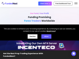 'fundednext.com' screenshot