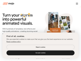 'mojo-app.com' screenshot