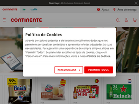 'missao.continente.pt' screenshot