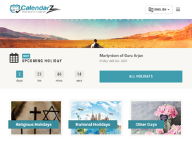'calendarz.com' screenshot