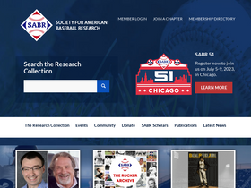 'sabr.org' screenshot