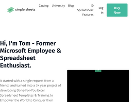 'simplesheets.co' screenshot