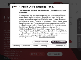 'juris.de' screenshot