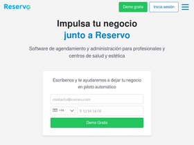 'reservo.cl' screenshot