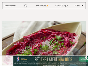 'arianapazzini.com.br' screenshot