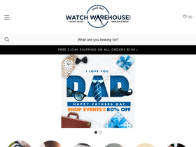 'watchwarehouse.com' screenshot