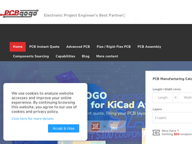 'pcbgogo.com' screenshot