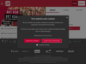 'betcenter.be' screenshot