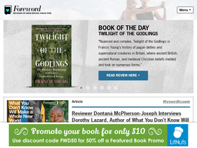 'forewordreviews.com' screenshot