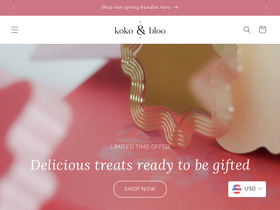 kokoandbloo.com homepage screenshot