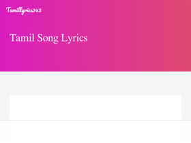 'tamillyrics143.com' screenshot