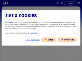 'sas.se' screenshot