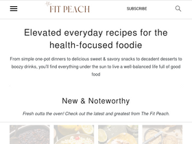 'thefitpeach.com' screenshot