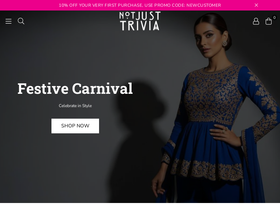notjusttrivia.in homepage screenshot