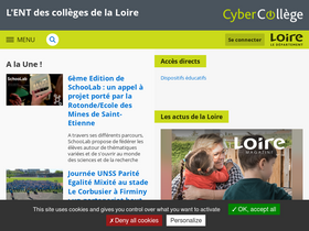 'cybercolleges42.fr' screenshot