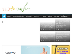 'tabandchord.com' screenshot
